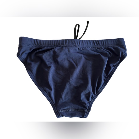 TYR womens Durafast Elite Brief Swimsuit Solid navy blue size small NWT - Picture 3 of 4
